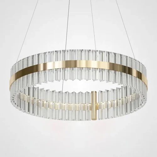 Светильник подвесной Saturno Not Baroncelli Suspension D60 178165-22 ImperiumLoft белый на 1 лампу, основание золотое в стиле современный 