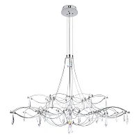 Люстра подвесная ЛЕД Мира / Mira 10590/1000 Silver Asfour LOFT IT прозрачная на 1 лампу, основание серебряное в стиле арт-деко капли Люстра подвесная ЛЕД Мира / Mira 10590/1000 Silver Asfour LOFT IT прозрачная на 1 лампу, основание серебряное в стиле арт-деко капли