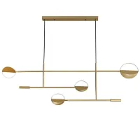 Светильник подвесной LED Bolia 144123-22 ImperiumLoft латунь на 4 лампы, основание латунь в стиле арт-деко современный 