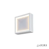 Бра LED Creator SMD-923416 WH-3000K iLedex белый 1 лампа, основание белое в стиле современный хай-тек квадраты