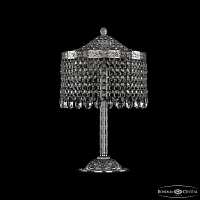 Настольная лампа 19201L6/25IV Ni Bohemia Ivele Crystal прозрачная 4 лампы, основание никель металл в стиле классика sp