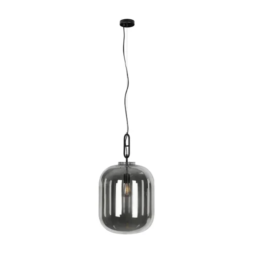 Светильник подвесной Oda 10195/350 Smoke LOFT IT серый чёрный 1 лампа, основание чёрное в стиле современный выдувное фото 5