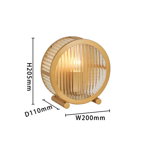 Настольная лампа Radiales 3099-1T Favourite прозрачная 1 лампа, основание золотое металл в стиле классический  фото 3
