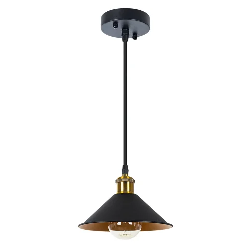 Светильник подвесной Cappello A7037SP-1BK Arte Lamp чёрный 1 лампа, основание чёрное в стиле лофт современный 
