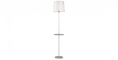 Торшер со столиком BRISTOL F891.1 Lucia Tucci со столиком белый 1 лампа, основание белое в стиле современный
