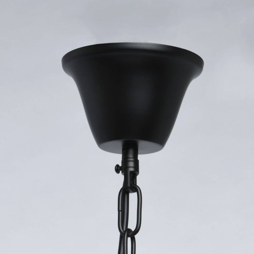 Люстра подвесная хрустальная Гослар 498015010 MW-Light прозрачная янтарная на 10 ламп, основание чёрное в стиле современный  фото 5