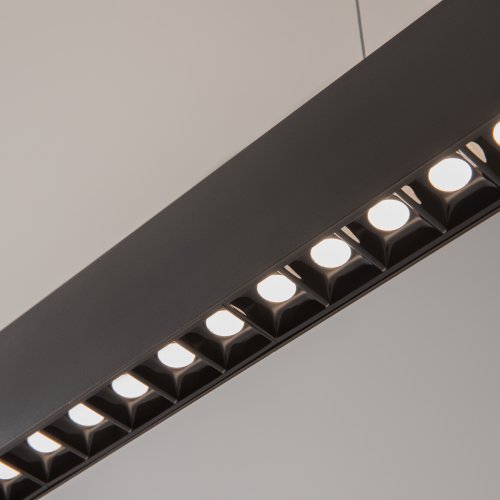 Светильник подвесной LED Vinder P050PL-L40B4K Maytoni чёрный на 1 лампу, основание чёрное в стиле хай-тек линейный фото 7