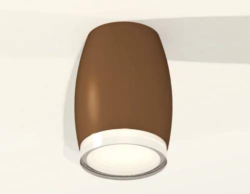 Светильник накладной Techno spot XS1124021 Ambrella light коричневый 1 лампа, основание коричневое в стиле современный круглый фото 2