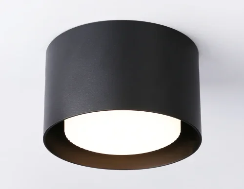 Светильник накладной TN70815 Ambrella light чёрный 1 лампа, основание чёрное в стиле хай-тек современный круглый фото 3