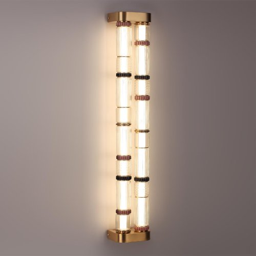 Бра LED Collier 5455/60WL Odeon Light прозрачный на 1 лампу, основание латунь античное бронза в стиле современный фото 5