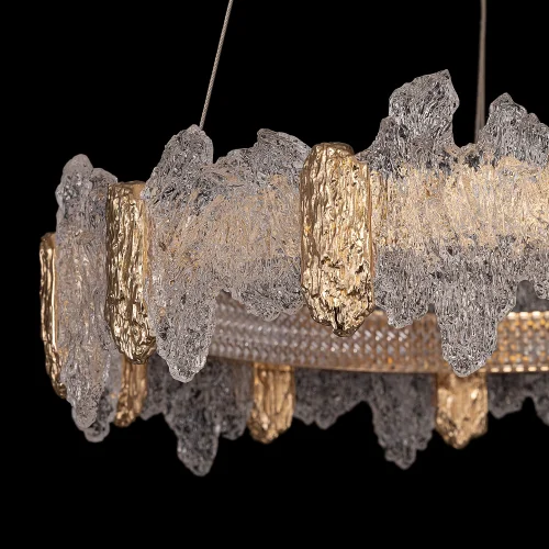 Люстра подвесная LED с пультом Lava CL250162 Citilux прозрачная янтарная на 1 лампу, основание золотое в стиле современный кольца с пультом фото 11 Люстра подвесная LED с пультом Lava CL250162 Citilux прозрачная янтарная на 1 лампу, основание золотое в стиле современный кольца с пультом фото 11