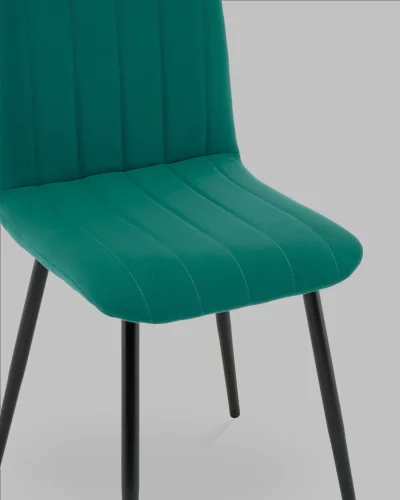 Стул Easy new велюр зеленый УТ000041668 Stool Group, зелёный/велюр, ножки/металл/чёрный, размеры - ***** фото 7