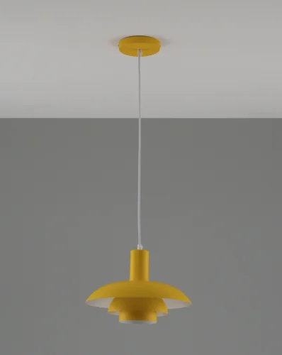 Светильник подвесной Pescara V10657-1P Moderli жёлтый 1 лампа, основание жёлтое в стиле современный скандинавский лофт  фото 2