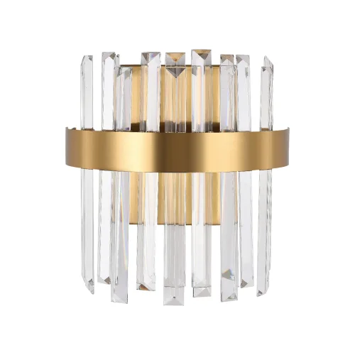 Бра LED LAMPS 81122/1W Natali Kovaltseva прозрачный на 1 лампа, основание золотое в стиле современный  фото 8