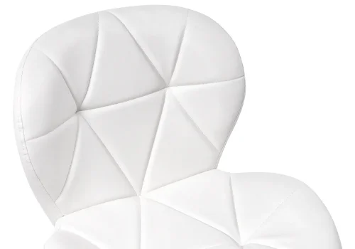 Барный стул Trio 1 white 11877 Woodville, белый/экокожа, ножки/металл/хром, размеры - *1120***470*500 фото 6