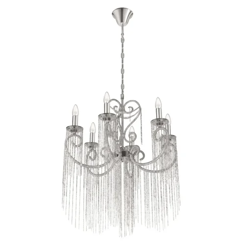 Люстра подвесная Wonderland 10405/6 LOFT IT без плафона на 6 ламп, основание никель в стиле арт-деко фото 3