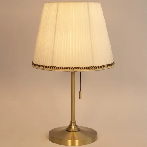 Настольная лампа Линц CL402730 Citilux белая 1 лампа, основание бронзовое металл в стиле классический прованс  фото 5