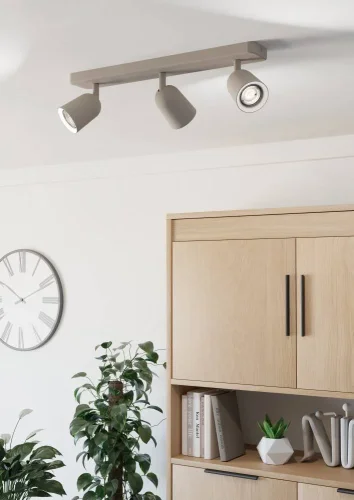 Спот с 3 лампами Camaldoli 902345 Eglo бежевый GU10 в стиле современный фото 2 Спот с 3 лампами Camaldoli 902345 Eglo бежевый GU10 в стиле современный фото 2