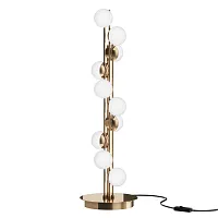 Настольная лампа LED Tessara MOD081TL-L14G3K Maytoni белая 1 лампа, основание золотое металл в стиле современный 