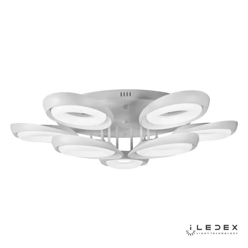 Люстра потолочная ЛЕД с пультом Фанси (Fancy) FS-011-X9 216W WH iLedex белая на 1 лампу, основание белое в стиле хай-тек современный с пультом фото 4 Люстра потолочная ЛЕД с пультом Фанси (Fancy) FS-011-X9 216W WH iLedex белая на 1 лампу, основание белое в стиле хай-тек современный с пультом фото 4