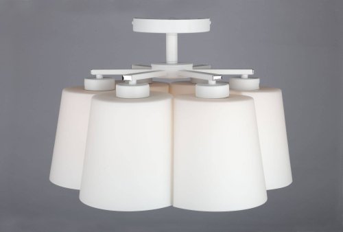 Люстра потолочная Toledo OML-28107-06 Omnilux белая на 6 ламп, основание белое в стиле современный  фото 4