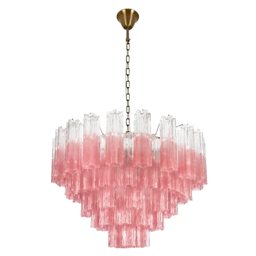 Люстра подвесная Мурано / Murano 10580/800 Clear pink LOFT IT розовая на 18 ламп, основание бронзовое в стиле арт-деко современный Люстра подвесная Мурано / Murano 10580/800 Clear pink LOFT IT розовая на 18 ламп, основание бронзовое в стиле арт-деко современный
