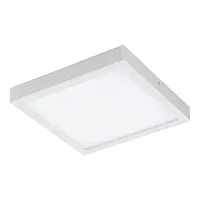 Светильник накладной LED FUEVA-C 96673 Eglo белый на 1 лампу, основание белое в стиле современный квадратный