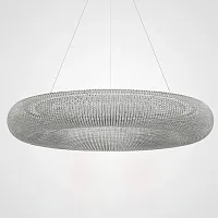 Светильник подвесной Crystal Halo D150 Silver 220832-23 ImperiumLoft прозрачный на 25 ламп, основание серебряное в стиле современный американский 