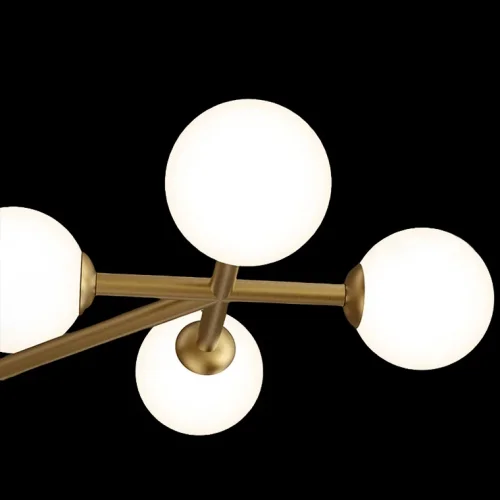 Настенный светильник CATTIS Gold 209171-26 ImperiumLoft белый на 5 ламп, основание золотое в стиле современный  фото 2