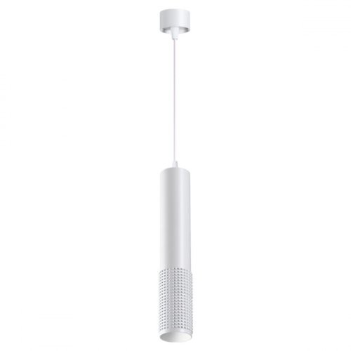 Светильник подвесной Mais 370761 Novotech белый 1 лампа, основание белое в стиле модерн хай-тек трубочки