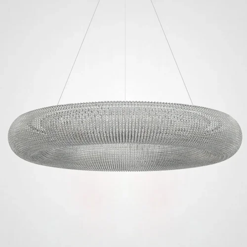 Светильник подвесной Crystal Halo D150 Silver 220832-23 ImperiumLoft прозрачный на 25 ламп, основание серебряное в стиле современный американский 