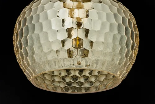 Светильник подвесной Davagna E 1.P4 C Arti Lampadari янтарный золотой 1 лампа, основание золотое в стиле современный  фото 2