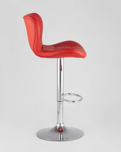 Стул барный ПОРШЕ красный NP (набор 2 шт) УТ000038607 Stool Group, красный/экокожа, ножки/металл/, размеры - 890*1110**** фото 3