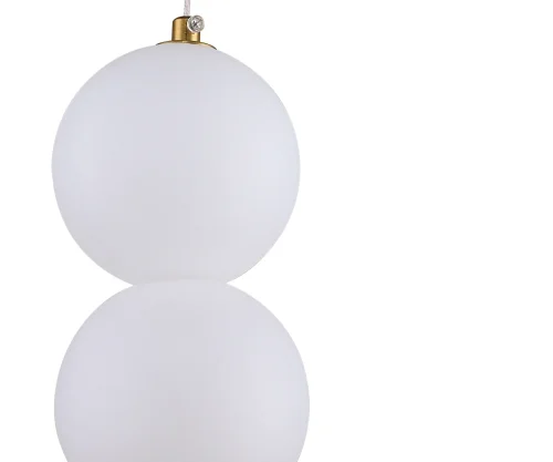 Светильник подвесной LED Мони 07627-2,01 Kink Light белый 1 лампа, основание золотое в стиле современный молекула шар фото 2