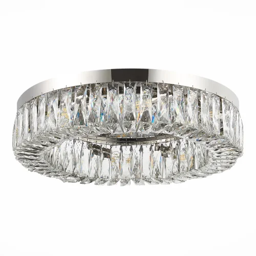 Люстра потолочная Rifrazio SL1226.102.08 ST-Luce прозрачная на 8 ламп, основание никель в стиле современный  фото 2