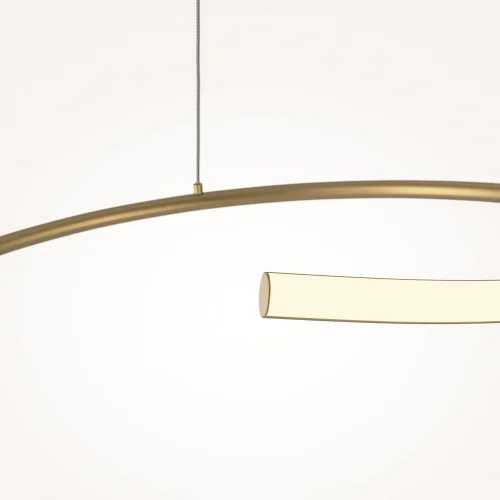 Светильник подвесной LED Curve MOD242PL-L33BSK Maytoni латунь на 1 лампу, основание латунь в стиле хай-тек минимализм современный фото 10