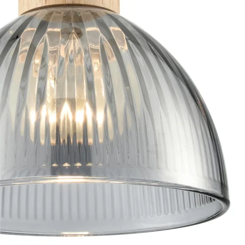 Светильник подвесной Natana 8053/1A Lumion серый на 1 лампу, основание бежевое в стиле скандинавский фото 7