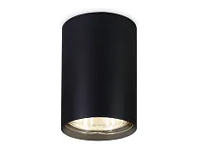 Светильник накладной TN213102 Ambrella light чёрный 1 лампа, основание чёрное в стиле минимализм хай-тек круглый