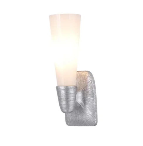 Бра Hloya APL.800.11.01 Aployt белый на 1 лампа, основание серебряное хром в стиле современный 