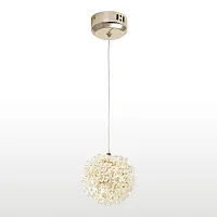 Светильник подвесной LED Napa LSP-7271 Lussole прозрачный 1 лампа, основание золотое в стиле современный 