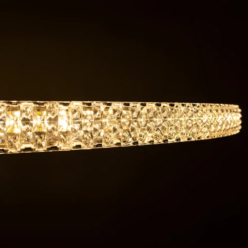 Светильник подвесной LED Orione A2182SP-80CC Arte Lamp хром 1 лампа, основание хром в стиле современный хай-тек минимализм с пультом кольца фото 3