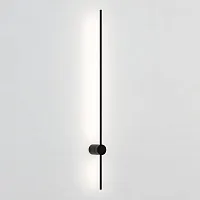 Настенный светильник Wall LINES L100 Black 178036-26 ImperiumLoft чёрный 1 лампа, основание чёрное в стиле минимализм 