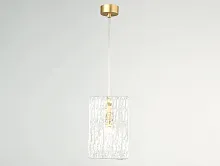 Светильник подвесной 10823/S Newport прозрачный 1 лампа, основание латунь в стиле американский модерн классика 