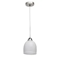 Светильник подвесной Лоск 354019101 MW-Light белый 1 лампа, основание серебряное в стиле современный 
