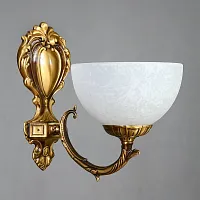 Бра  SEVILLE 02140/1 AB AMBIENTE by BRIZZI белый 1 лампа, основание бронзовое в стиле классический 