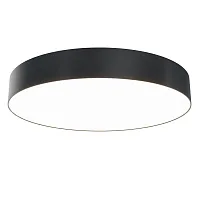 Светильник потолочный LED Zon C032CL-45W3K-RD-B Maytoni белый 1 лампа, основание чёрное в стиле современный круглый тарелка