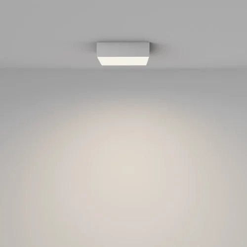 Светильник потолочный LED Zon C032CL-24W4K-SQ-W Maytoni белый на 1 лампу, основание белое в стиле современный квадраты фото 7