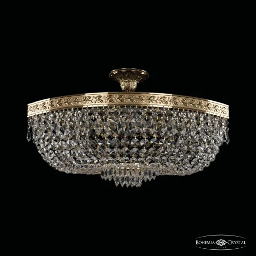 Люстра потолочная хрустальная 19273/60IV G Bohemia Ivele Crystal прозрачная на 6 ламп, основание золотое в стиле классический sp