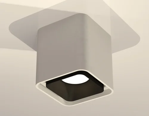 Светильник накладной Techno Spot XS XS7840002 Ambrella light серый 1 лампа, основание серое в стиле модерн хай-тек квадратный фото 2