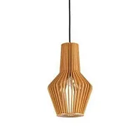 Светильник подвесной CITRUS-1 SP1 Ideal Lux коричневый на 1 лампу, основание коричневое в стиле кантри 